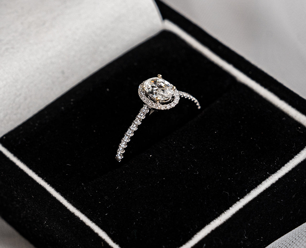 Art Nouveau Halo Engagement Ring | Vintage halo diamond engagement ring, Diamond  engagement rings vintage, Vintage engagement rings unique